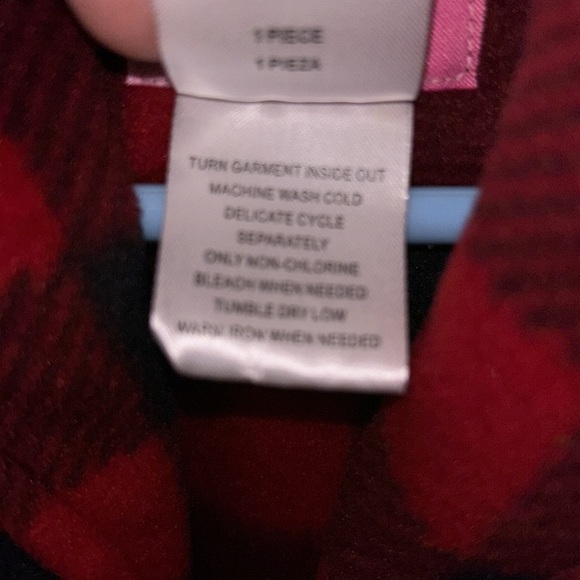 EUC goodlad one size red & black shoulder cover with color plaid look 36” seam - Picture 5 of 8